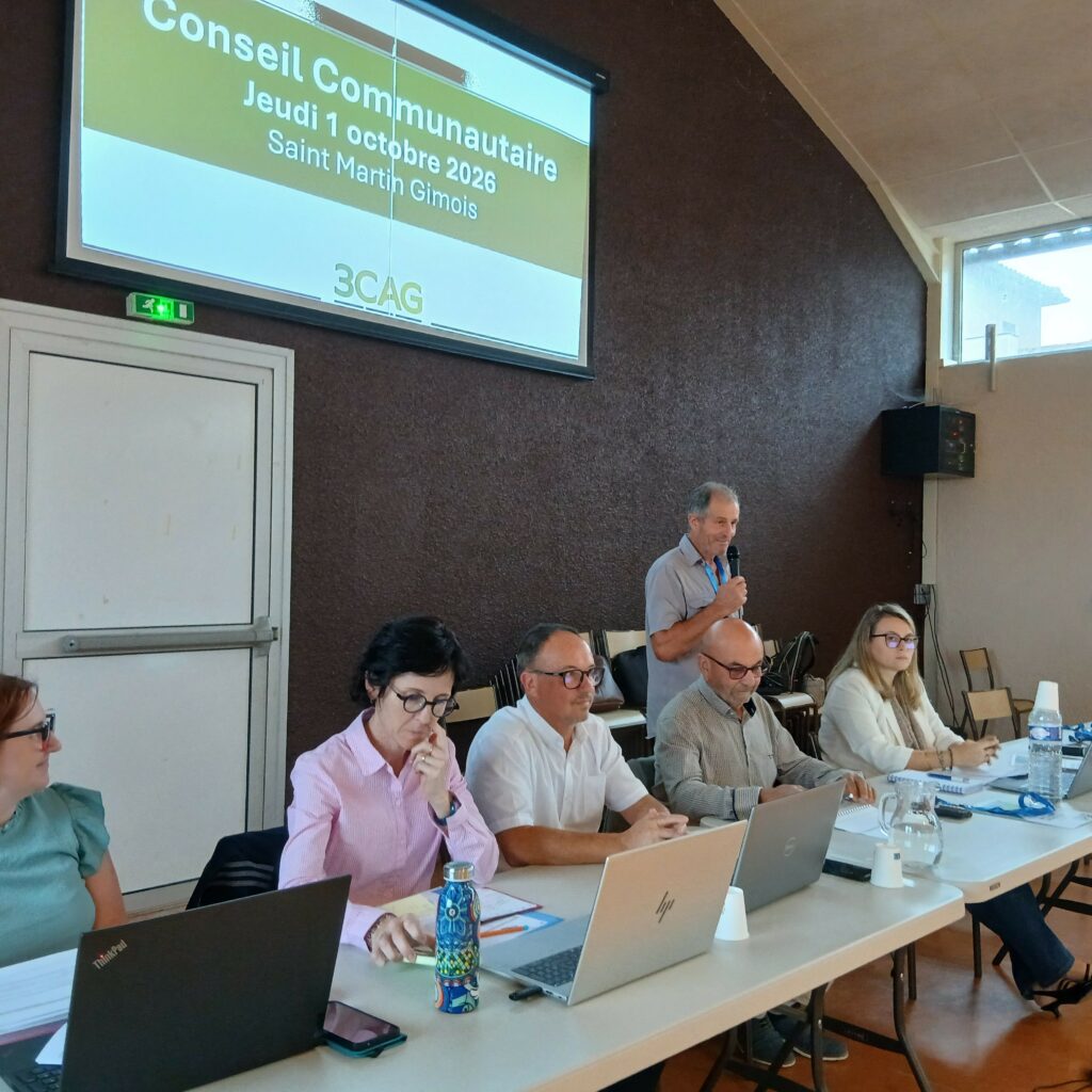 Le Conseil communautaire de la 3CAG –  octobre 2026