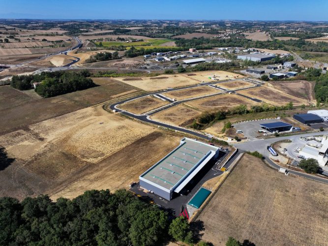 Vue aérienne de la ZA Lafourcade